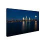 Trademark David Ayash "Supermoon Rise Over Downtown - NYC" Gallery-Wrapped Canvas Art, 22" x 32"~#|#~m001699706_sc7