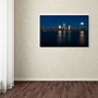 Trademark David Ayash "Supermoon Rise Over Downtown - NYC" Gallery-Wrapped Canvas Art, 22" x 32"~#|#~m001699707_sc7