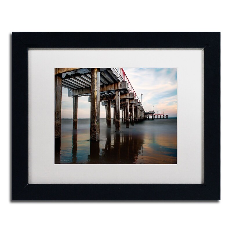 Trademark David Ayash "Coney Island - Brooklyn, NY I" Art, White Matte With Black Frame, 11" x 14" image 1