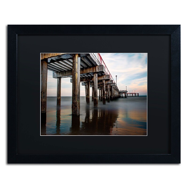 Trademark David Ayash "Coney Island - Brooklyn, NY I" Art, Black Matte With Black Frame, 16" x 20" image 1
