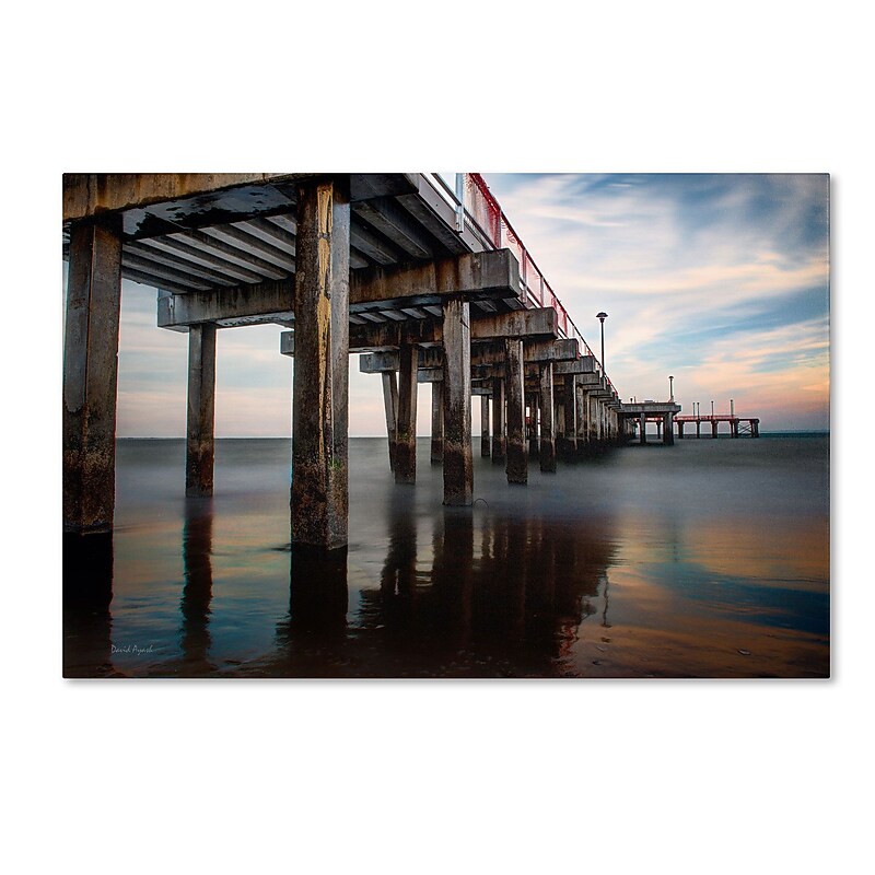 Trademark David Ayash "Coney Island - Brooklyn, NY I" Gallery-Wrapped Canvas Art, 12" x 19" image 1