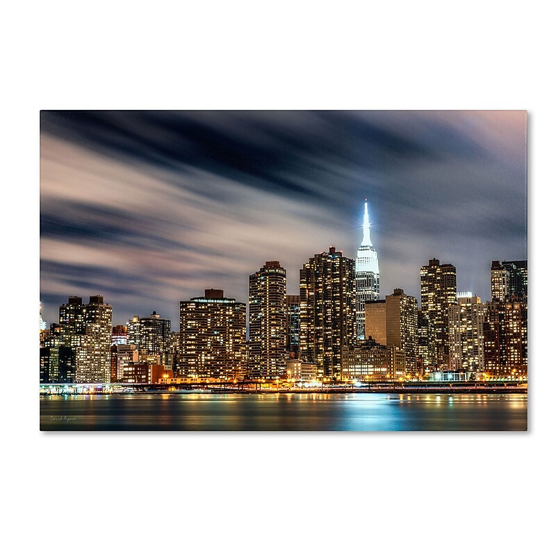 Trademark David Ayash "Midtown Over the East River-V" Gallery-Wrapped Canvas Art, 30" x 47" image 1