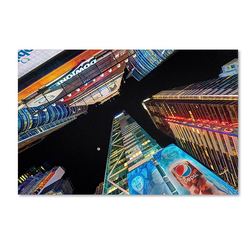Trademark David Ayash "Times Square NYC" Gallery-Wrapped Canvas Art, 16" x 24" image 1