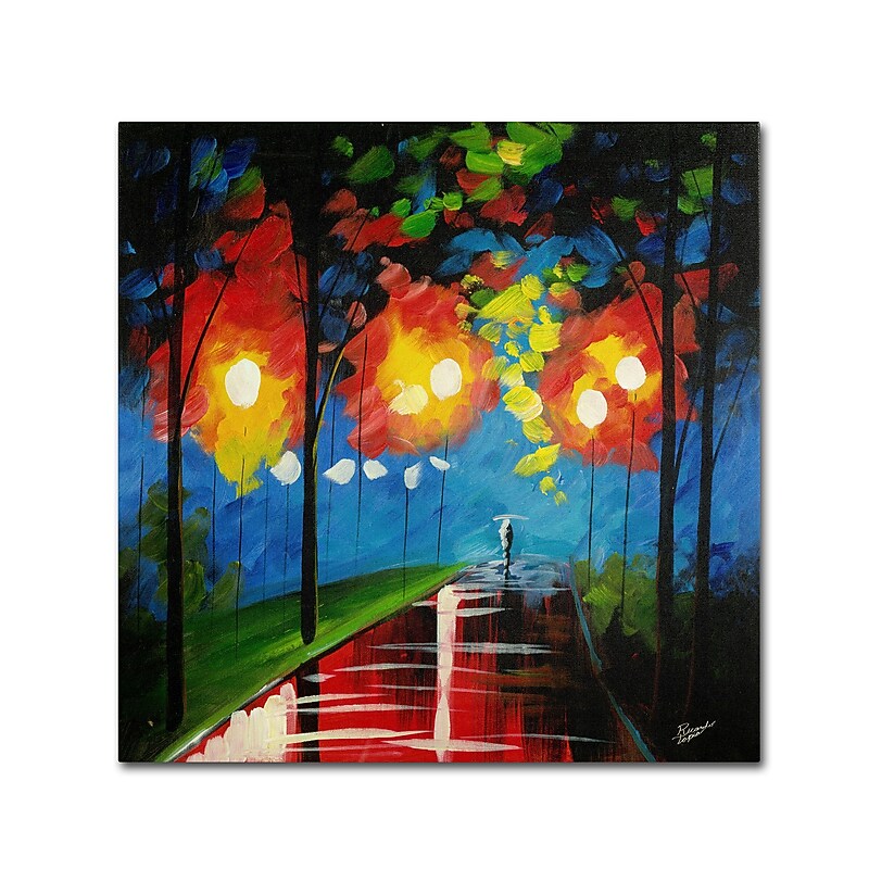 Trademark Ricardo Tapia "Night Reflection" Gallery-Wrapped Canvas Art, 14" x 14" image 1
