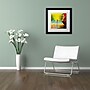 Trademark Ricardo Tapia "Rainy Day" Canvas Art, White Matte With Black Frame, 16" x 16"~#|#~m001700162_sc7