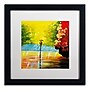 Trademark Ricardo Tapia "Rainy Day" Canvas Art, White Matte With Black Frame, 16" x 16"~#|#~m001700165_sc7
