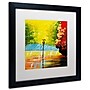 Trademark Ricardo Tapia "Rainy Day" Canvas Art, White Matte With Black Frame, 16" x 16"~#|#~m001700166_sc7