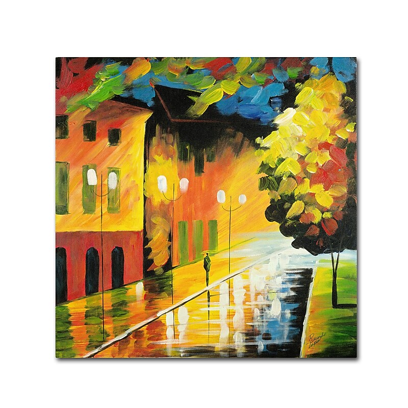 Trademark Ricardo Tapia "Street Light" Gallery-Wrapped Canvas Art, 14" x 14" image 1