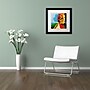 Trademark Ricardo Tapia "Walk in the Park"Canvas Art, White Matte W/Black Frame, 11" x 11"~#|#~m001700198_sc7