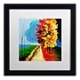 Trademark Ricardo Tapia "Walk in the Park"Canvas Art, White Matte W/Black Frame, 16" x 16"~#|#~m001700201_sc7