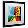 Trademark Ricardo Tapia "Walk in the Park"Canvas Art, White Matte W/Black Frame, 16" x 16"~#|#~m001700202_sc7