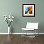 Trademark Ricardo Tapia "Walk in the Park" Canvas Art, White Matte W/Wood Frame, 11" x 11"~#|#~m001700208_sc7