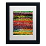 Trademark Michelle Calkins "Brocade and Stripes 1" Art, White Matte With Black Frame, 11" x 14"~#|#~m001700262_sc7