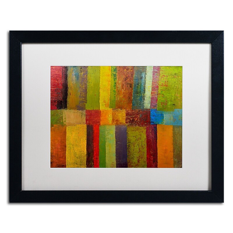 Trademark Michelle Calkins "Green Eggs and Ham" Art, White Matte With Black Frame, 16" x 20" image 1