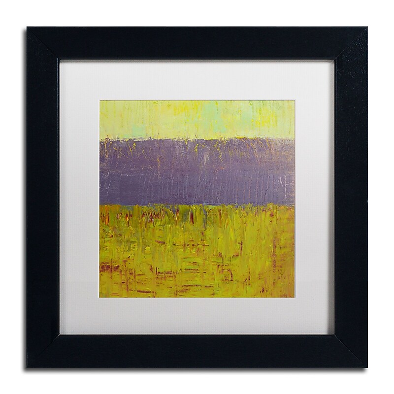 Trademark Michelle Calkins "Highway Series Lake" Art, White Matte With Black Frame, 11" x 11" image 1