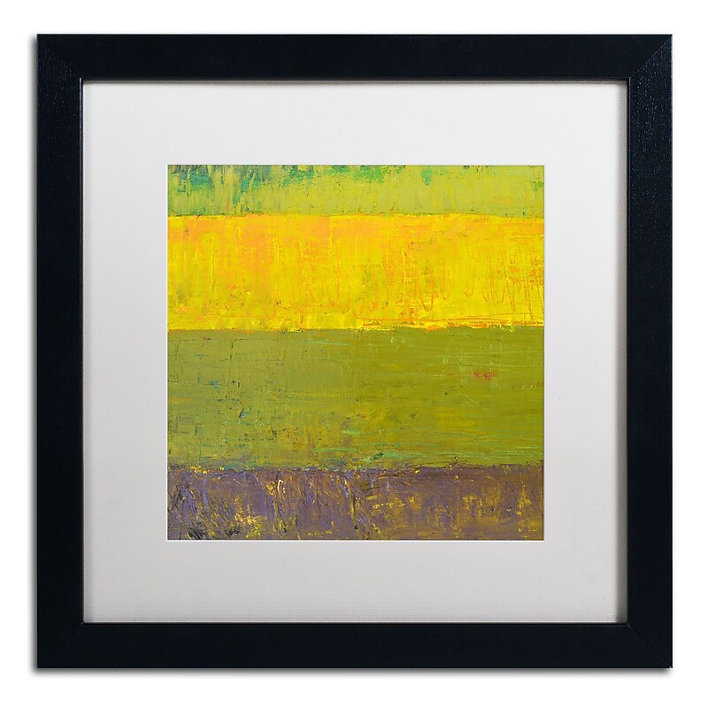 Trademark Michelle Calkins "Highway Series Sunrise" Art, White Matte With Black Frame, 16" x 16" image 1