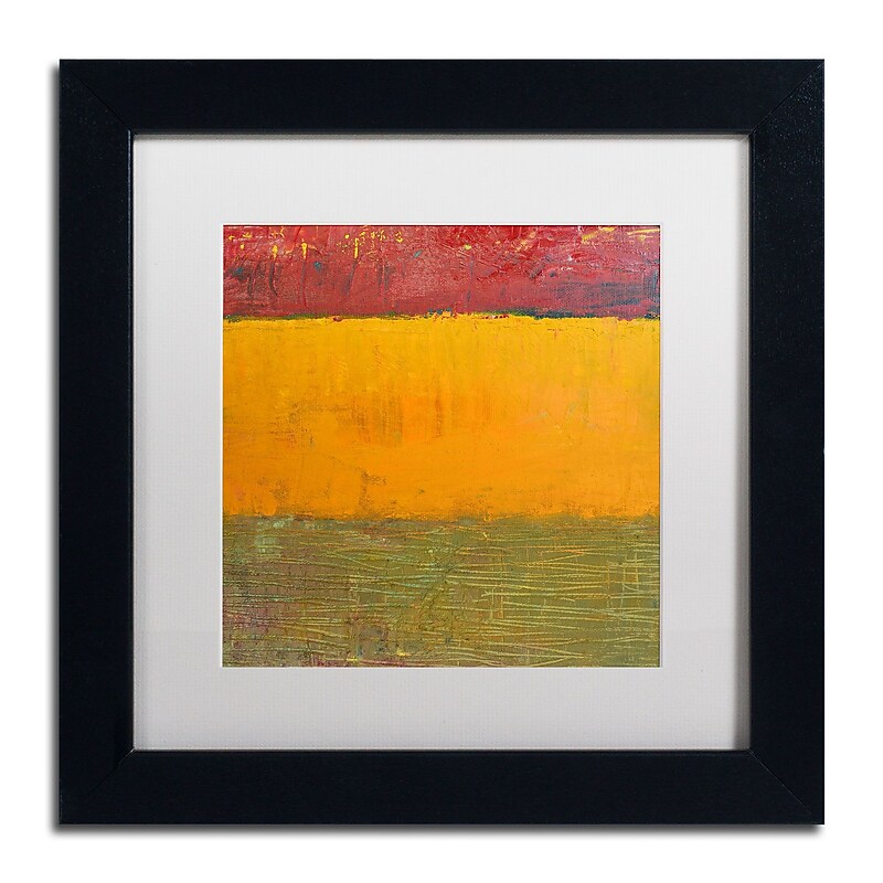 Trademark Michelle Calkins "Highway Series Grasses" Art, White Matte With Black Frame, 11" x 11" image 1