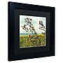 Trademark Michelle Calkins "Thistles on the Beach" Art, Black Matte With Black Frame, 11" x 11"~#|#~m001700472_sc7