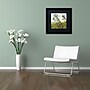 Trademark Michelle Calkins "Thistles on the Beach" Art, Black Matte With Black Frame, 11" x 11"~#|#~m001700473_sc7