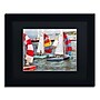 Trademark Michelle Calkins "After the Regatta" Art, Black Matte With Black Frame, 11" x 14"~#|#~m001700489_sc7