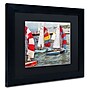 Trademark Michelle Calkins "After the Regatta" Art, Black Matte With Black Frame, 11" x 14"~#|#~m001700490_sc7