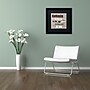Trademark Michelle Calkins "Namaste with Pebble..." Art, Black Matte With Black Frame, 16" x 16"~#|#~m001700563_sc7