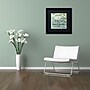 Trademark Michelle Calkins "Namaste with Water Pool" Art, Black Matte With Black Frame, 16" x 16"~#|#~m001700586_sc7