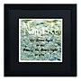 Trademark Michelle Calkins "Namaste with Water Pool" Art, Black Matte With Black Frame, 16" x 16"~#|#~m001700590_sc7