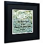Trademark Michelle Calkins "Namaste with Water Pool" Art, Black Matte With Black Frame, 16" x 16"~#|#~m001700591_sc7