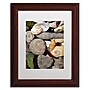 Trademark Michelle Calkins "Petoskey Stones ll" Art, White Matte With Wood Frame, 11" x 14"~#|#~m001700633_sc7
