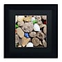Trademark Michelle Calkins "Petoskey Stones V" Art, Black Matte With Black Frame, 11" x 11"~#|#~m001700674_sc7
