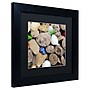 Trademark Michelle Calkins "Petoskey Stones V" Art, Black Matte With Black Frame, 11" x 11"~#|#~m001700675_sc7