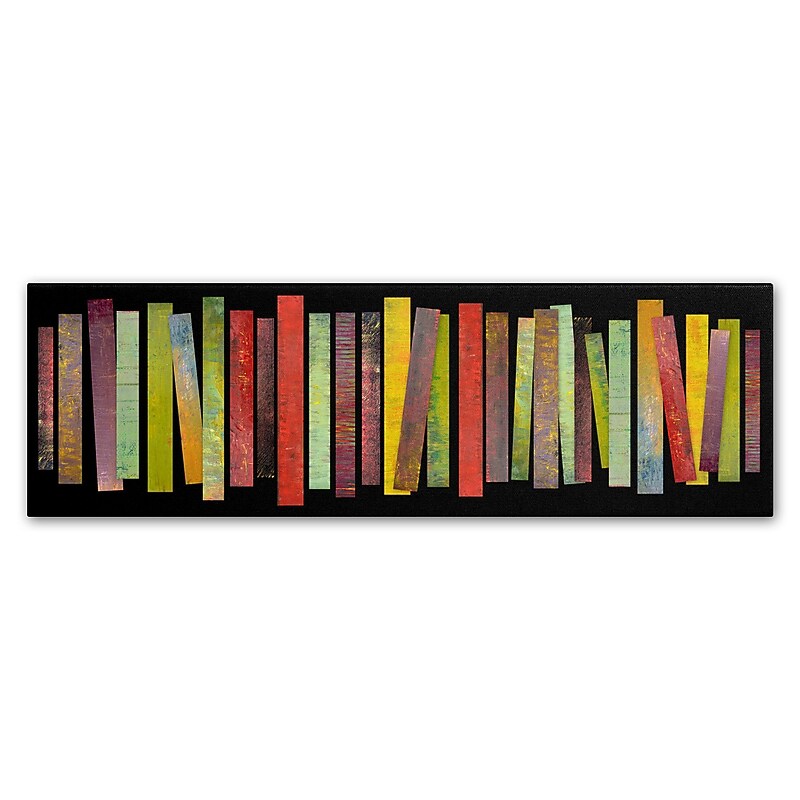 Trademark Michelle Calkins "Thirty Stripes 1.0" Gallery-Wrapped Canvas Art, 16" x 47" image 1