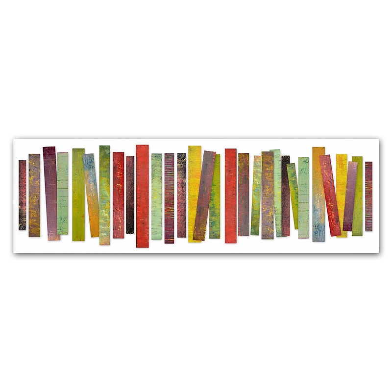 Trademark Michelle Calkins "Thirty Stripes 2.0" Gallery-Wrapped Canvas Art, 16" x 47" image 1