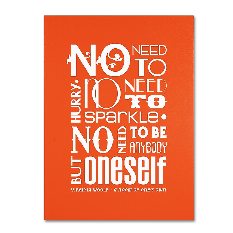 Trademark Megan Romo "No Need to Sparkle I" Gallery-Wrapped Canvas Art, 35" x 47" image 1