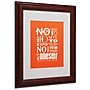 Trademark Megan Romo "No Need to Sparkle I" Art, White Matte W/Wood Frame, 11" x 14"~#|#~m001700721_sc7