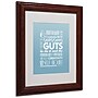Trademark Megan Romo "Outgoing Guts I" Art, White Matte W/Wood Frame, 11" x 14"~#|#~m001700773_sc7