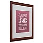 Trademark Megan Romo "Outgoing Guts II" Art, White Matte W/Wood Frame, 16" x 20"~#|#~m001700789_sc7