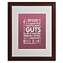 Trademark Megan Romo "Outgoing Guts II" Art, White Matte W/Wood Frame, 16" x 20"~#|#~m001700790_sc7