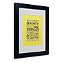 Trademark Megan Romo "Serenity Prayer" Art, White Matte W/Black Frame, 11" x 14"~#|#~m001700817_sc7