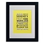Trademark Megan Romo "Serenity Prayer" Art, White Matte W/Black Frame, 11" x 14"~#|#~m001700818_sc7