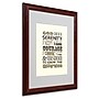 Trademark Megan Romo "Serenity Prayer I" Art, White Matte W/Wood Frame, 16" x 20"~#|#~m001700841_sc7
