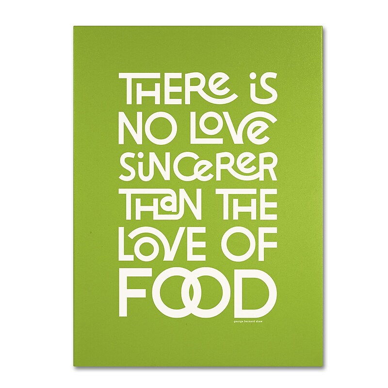 Trademark Megan Romo "Sincere Love of Food" Gallery-Wrapped Canvas Art, 14" x 19" image 1