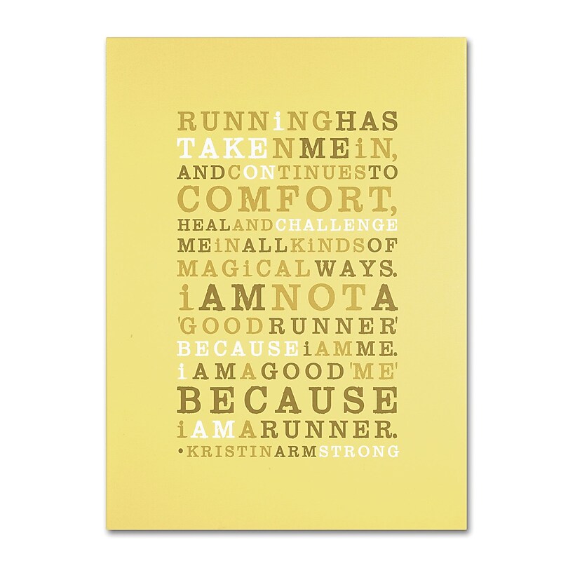 Trademark Megan Romo "Strong Runner I" Gallery-Wrapped Canvas Art, 35" x 47" image 1