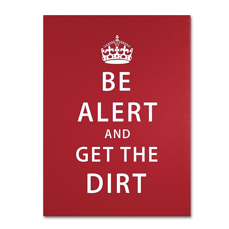 Trademark Megan Romo "Alert Dirt Marooned" Gallery-Wrapped Canvas Art, 18" x 24" image 1