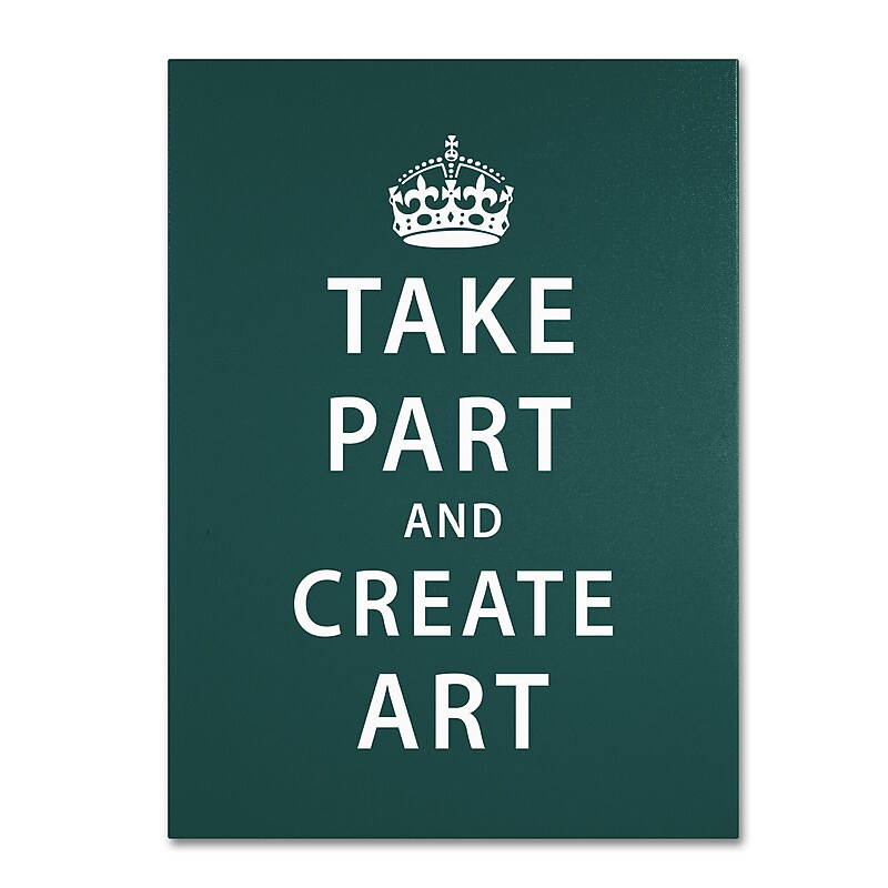 Trademark Megan Romo "Create Art" Gallery-Wrapped Canvas Art, 14" x 19" image 1