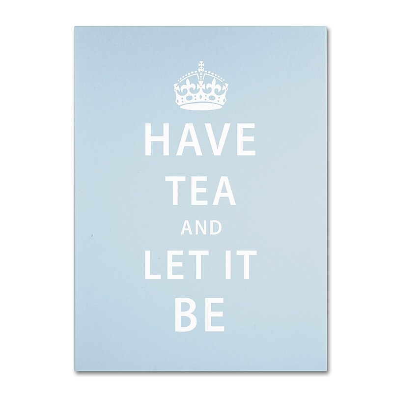Trademark Megan Romo "Have Tea" Gallery-Wrapped Canvas Art, 18" x 24" image 1