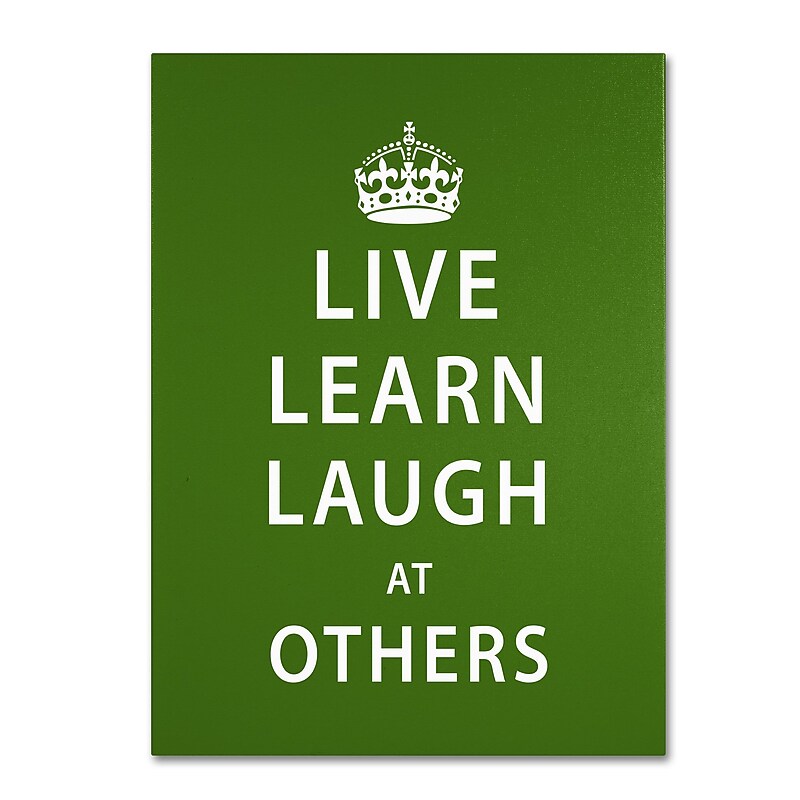 Trademark Megan Romo "Laugh at Others" Gallery-Wrapped Canvas Art, 26" x 32" image 1