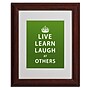 Trademark Megan Romo "Laugh at Others" Art, White Matte W/Wood Frame, 11" x 14"~#|#~m001701229_sc7