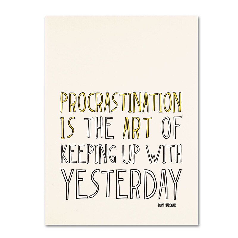 Trademark Megan Romo "Artistic Procrastination II" Gallery-Wrapped Canvas Art, 26" x 32" image 1